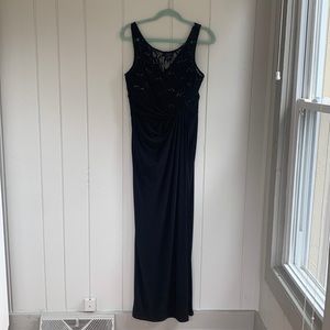 Black formal length dress